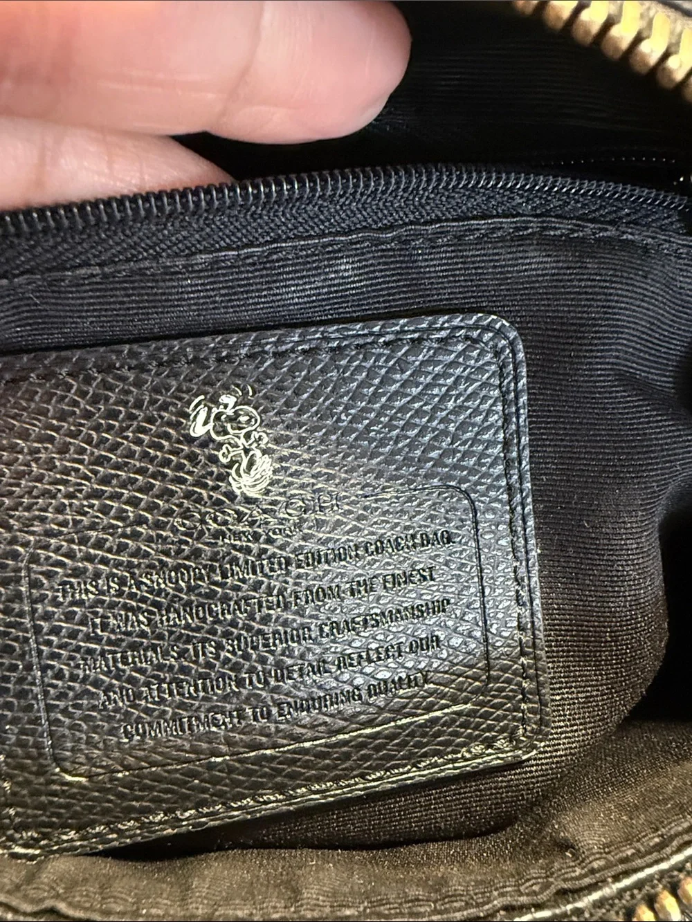Coach x Peanuts Snoopy Bennett Satchel